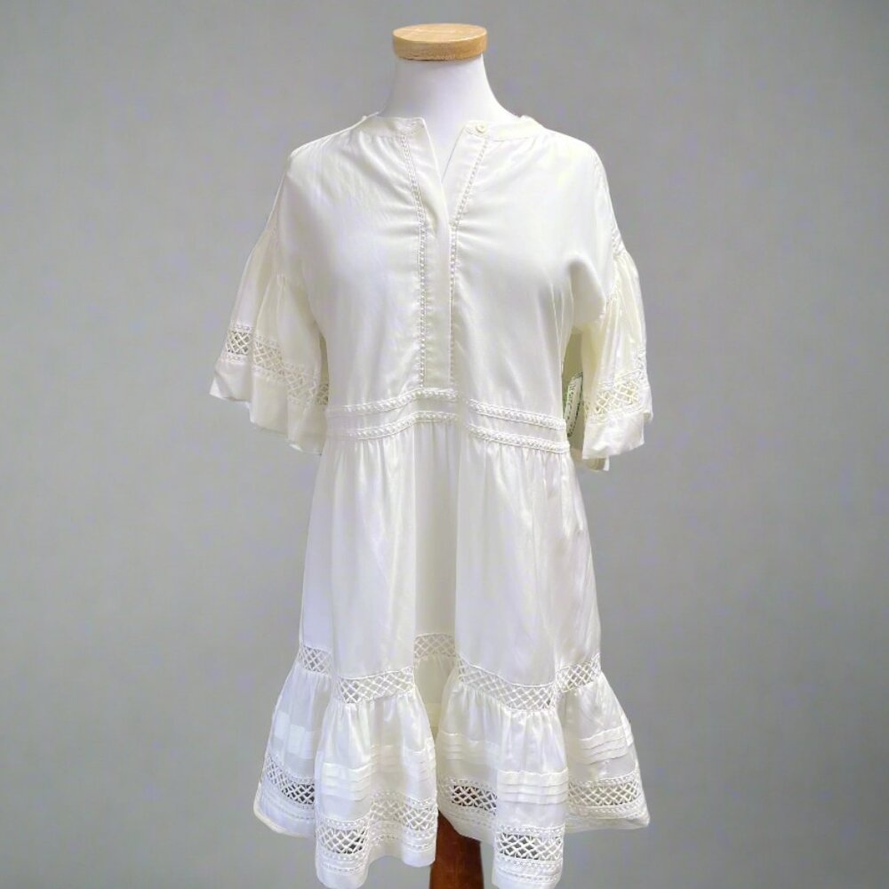 Marie Oliver white Jade dress, size S